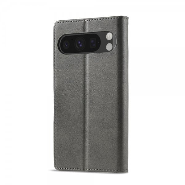 Lc.Imeeke Google Pixel 10 Pro XL Etui med Kortlomme stativfunksjon Grå