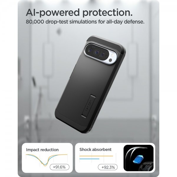 Spigen Google Pixel 10 Pro XL Deksel Tough Armor MagFit Svart
