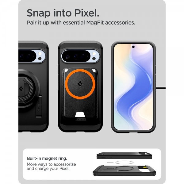 Spigen Google Pixel 10 Pro XL Deksel Tough Armor MagFit Svart