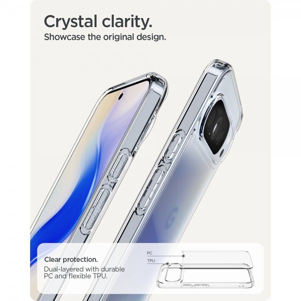 Spigen Google Pixel 10 Pro XL Deksel Ultra Hybrid Crystal Clear