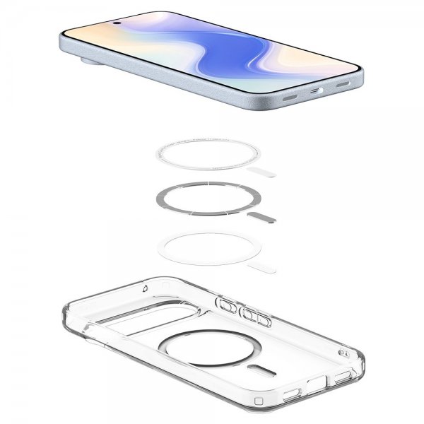 Spigen Google Pixel 10 Pro XL Deksel Ultra Hybrid MagFit Clear White