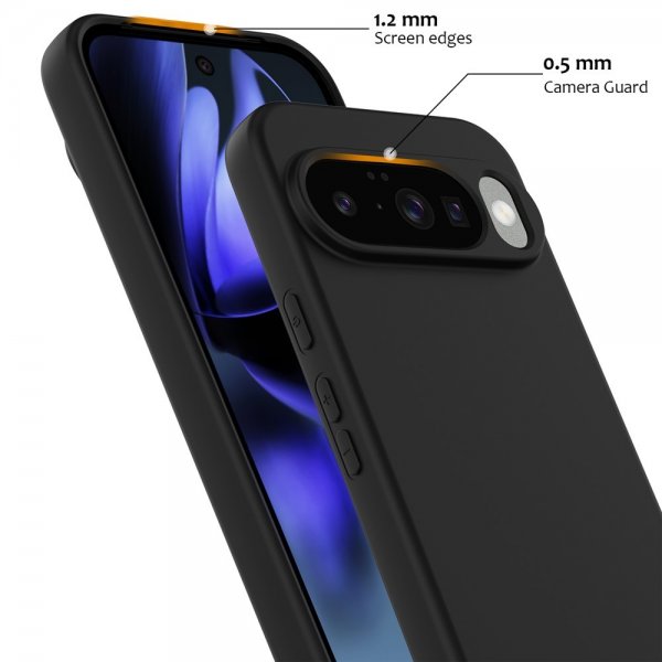 Google Pixel 10/Pixel 10 Pro Deksel med Stropp Silikon MagSafe Svart