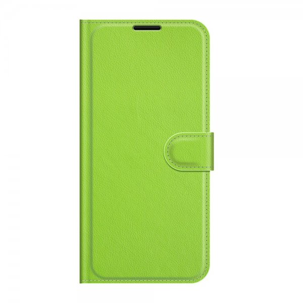 Google Pixel 6 Pro Etui Litchi Grønn