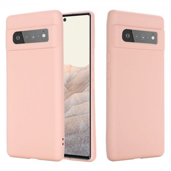 Google Pixel 6 Pro Deksel med Stropp Silikon Rosa