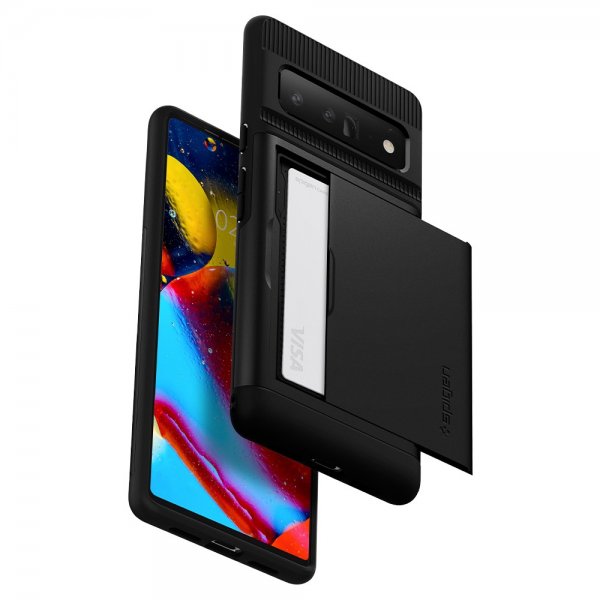 Spigen Google Pixel 6 Pro Deksel Slim Armor CS Svart
