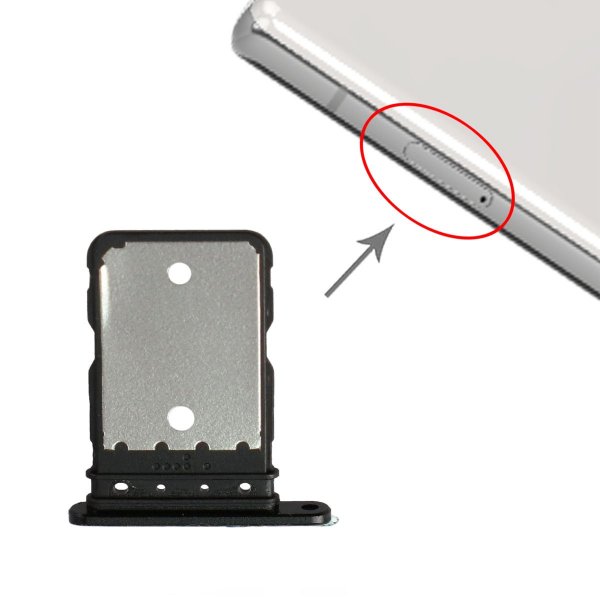 Google Pixel 6A SIM-kortholder - Svart