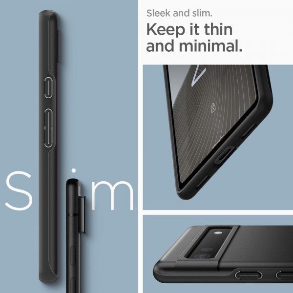 Spigen Google Pixel 6a Deksel Thin Fit Svart