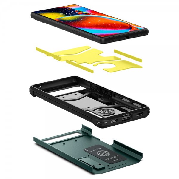 Spigen Google Pixel 6a Deksel Tough Armor Midnight Green