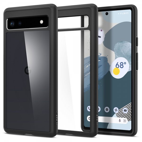 Spigen Google Pixel 6a Deksel Ultra Hybrid Matte Black