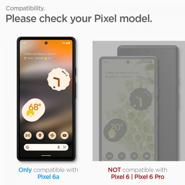 Spigen Google Pixel 6a Skjermbeskytter GLAS.tR ALIGNmaster 2-pakning