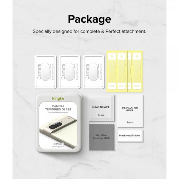 Ringke Google Pixel 7 Kamerabeskytter Camera Protector Glass 3-pack