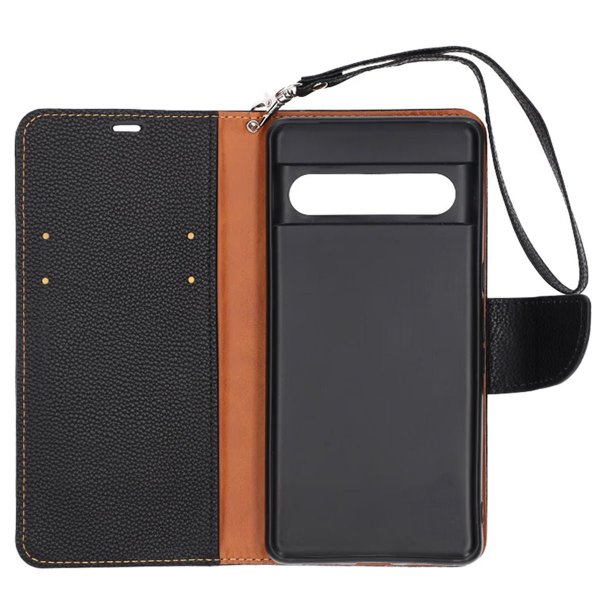 Google Pixel 7 Pro Etui 2 Kortlomme Svart