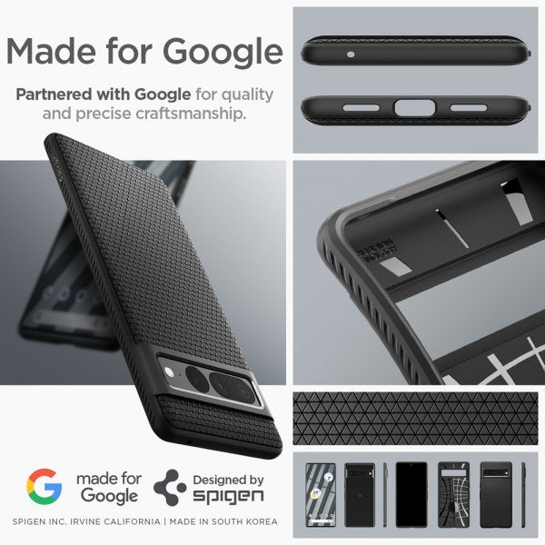 Spigen Google Pixel 7 Pro Deksel Liquid Air Matte Black
