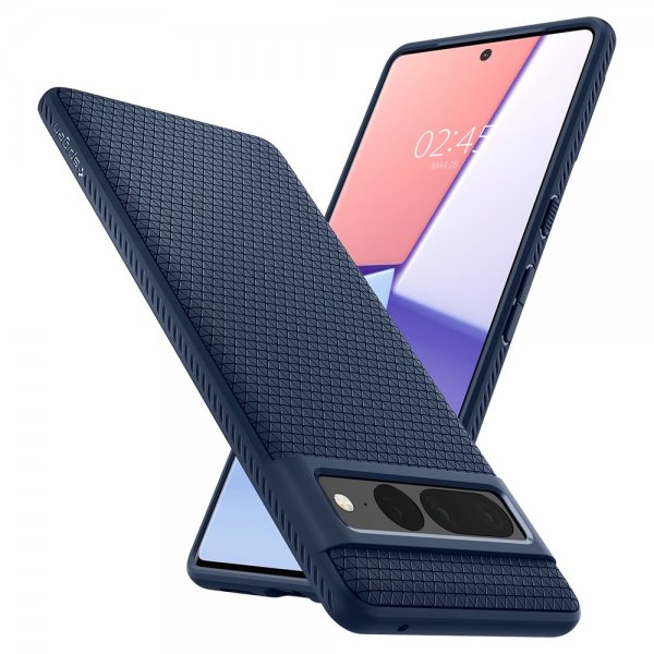 Spigen Google Pixel 7 Pro Deksel Liquid Air Navy Blue