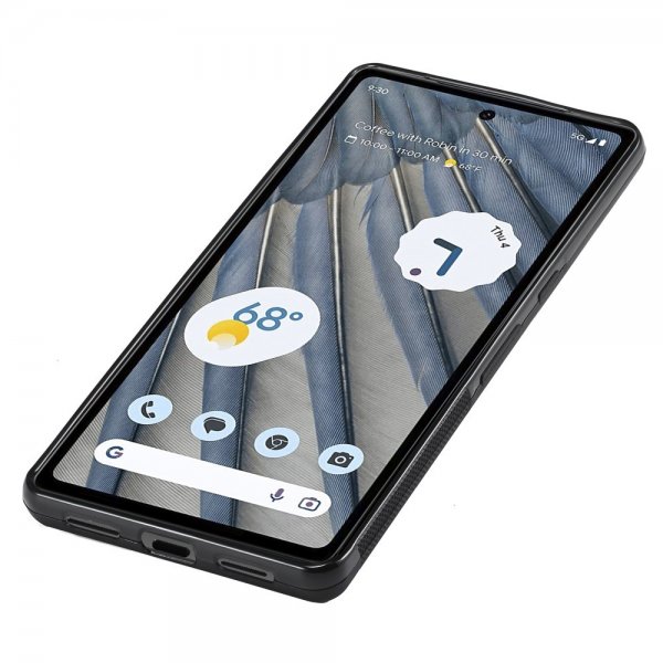 Lc.Imeeke Google Pixel 7 Deksel Karbonfibertekstur Rød Stripe Svart