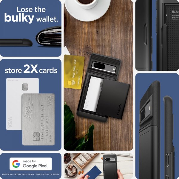 Spigen Google Pixel 7 Deksel Slim Armor CS Svart