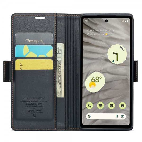 CaseMe Google Pixel 7a Etui 023 Series Svart