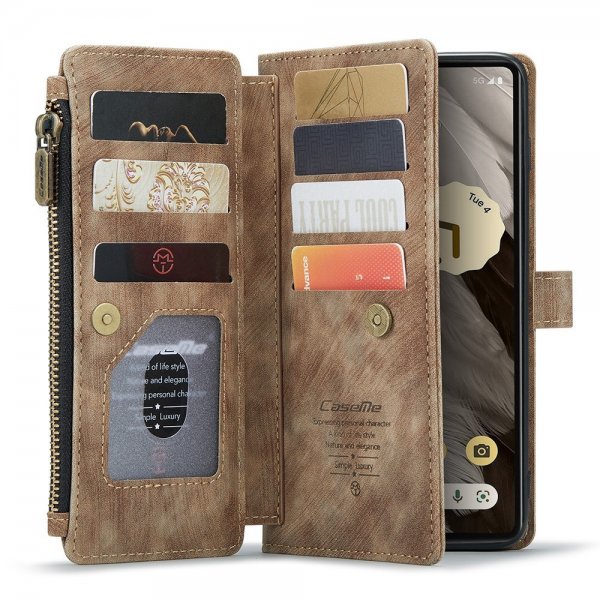 CaseMe Google Pixel 7a Etui C30 Series Brun
