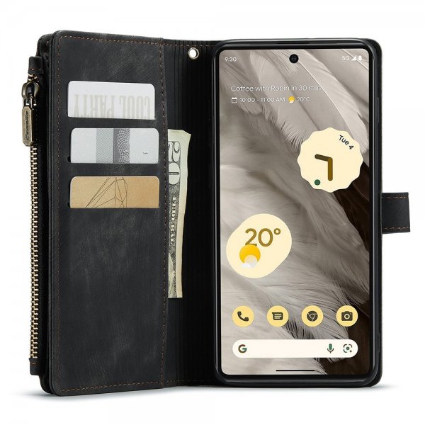 CaseMe Google Pixel 7a Etui C30 Series Svart