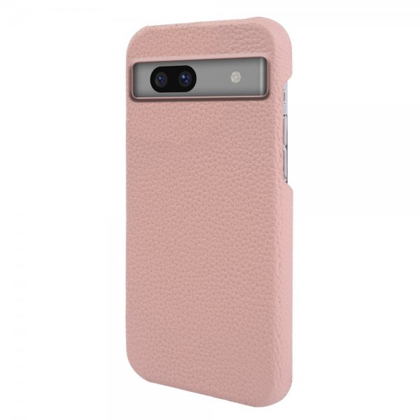 Google Pixel 7a Deksel Ekte Skinn MagSafe Rosa