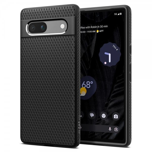 Spigen Google Pixel 7a Deksel Liquid Air Matte Black