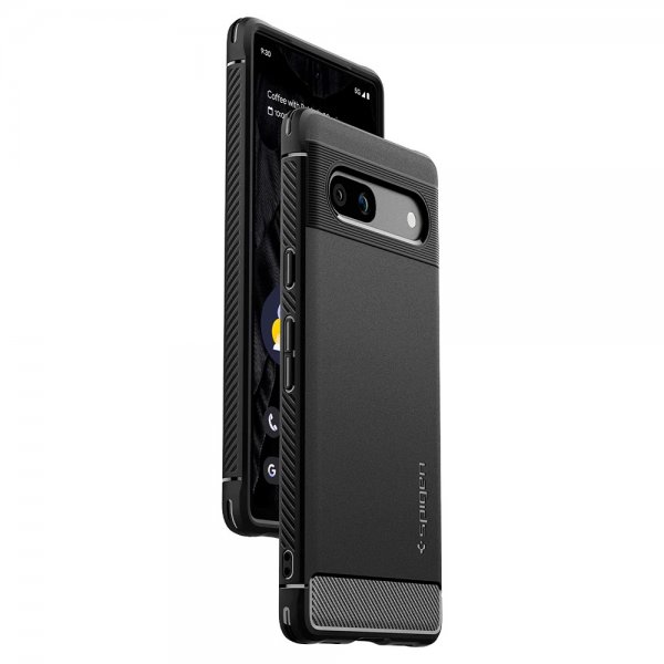 Spigen Google Pixel 7a Deksel Rugged Armor Matte Black