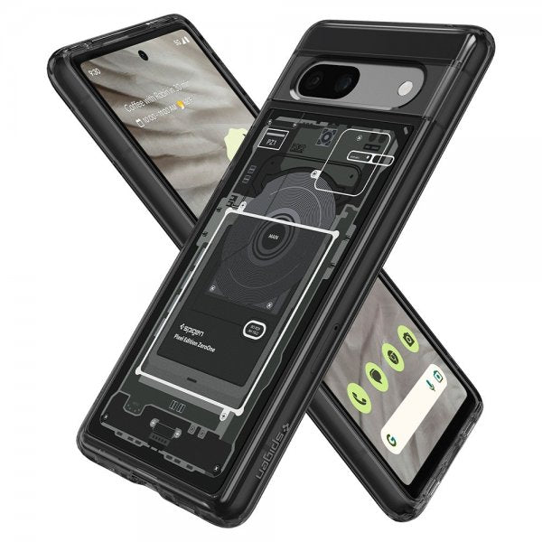 Spigen Google Pixel 7a Deksel Ultra Hybrid Zero One Svart