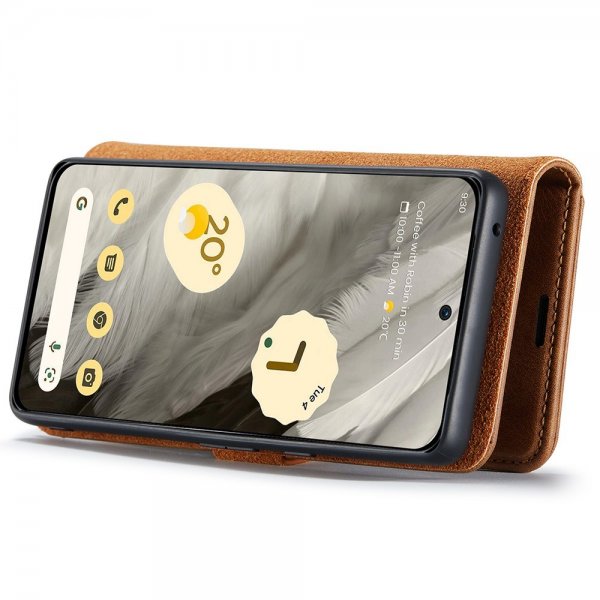 Dg.Ming Google Pixel 8 Etui Avtagbart Deksel Brun