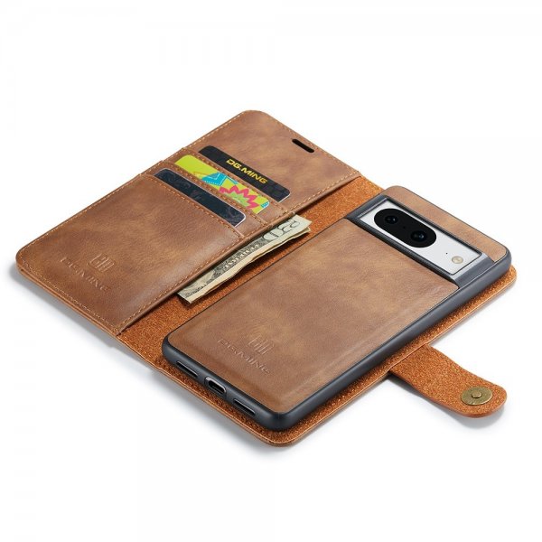 Dg.Ming Google Pixel 8 Etui Avtagbart Deksel Brun