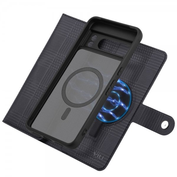 VILI Google Pixel 8 Etui Avtagbart Deksel GHB Series MagSafe Svart