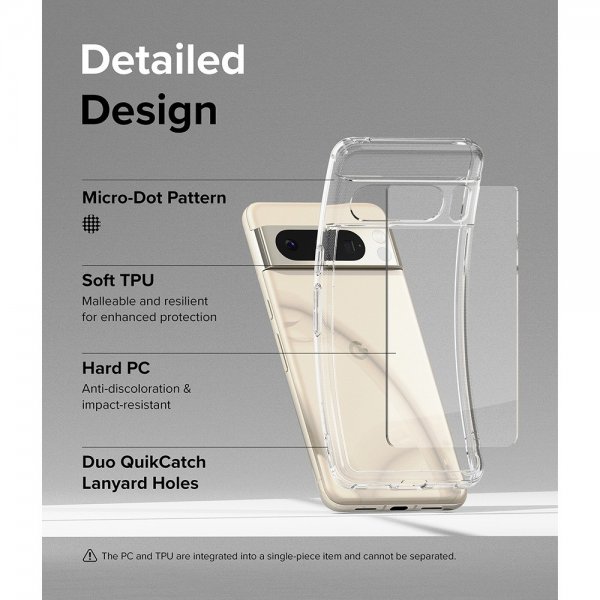 Ringke Google Pixel 8 Pro Deksel Fusion Clear