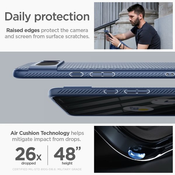 Spigen Google Pixel 8 Pro Deksel Liquid Air Navy Blue
