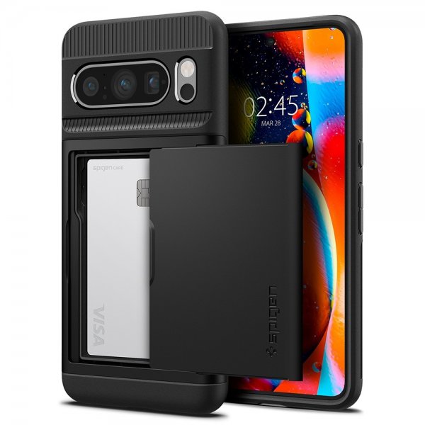 Spigen Google Pixel 8 Pro Deksel Slim Armor CS Svart