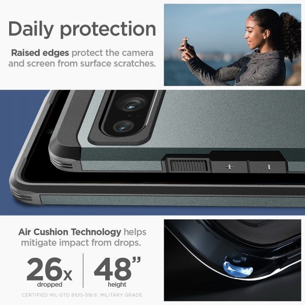 Spigen Google Pixel 8 Pro Deksel Tough Armor Abyss Green