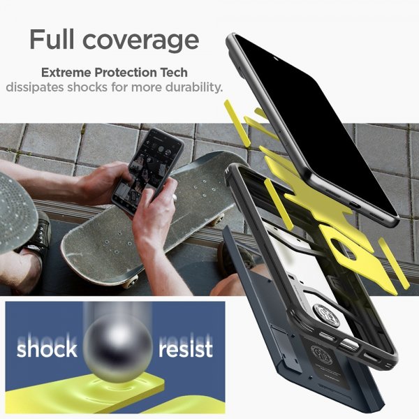 Spigen Google Pixel 8 Pro Deksel Tough Armor Metal Slate
