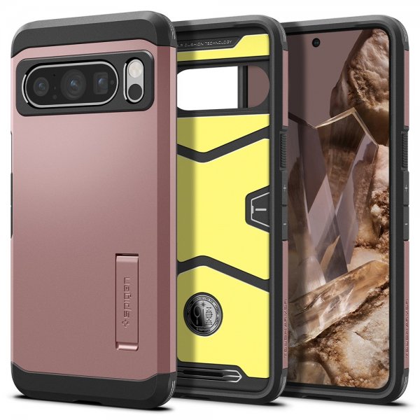Spigen Google Pixel 8 Pro Deksel Tough Armor Rose Gold