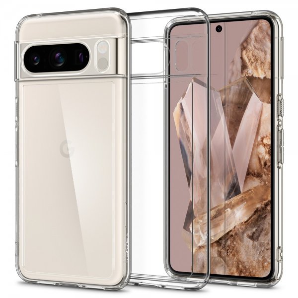 Spigen Google Pixel 8 Pro Deksel Ultra Hybrid Crystal Clear