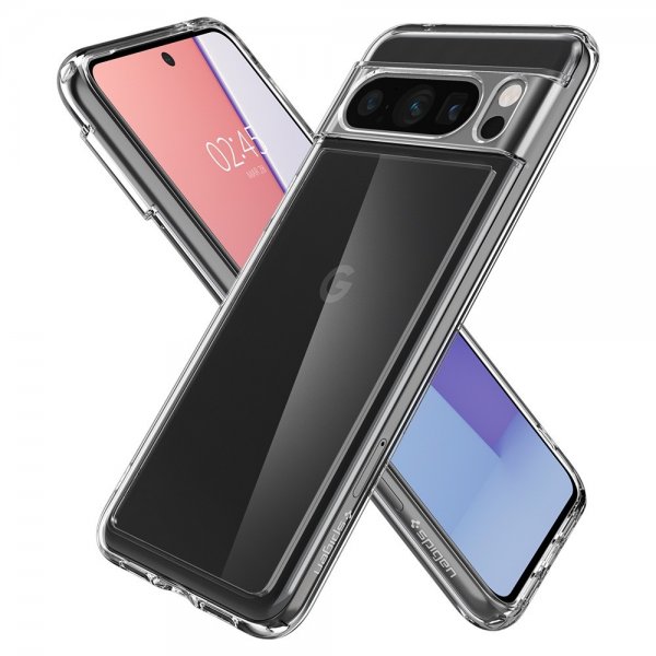 Spigen Google Pixel 8 Pro Deksel Ultra Hybrid Crystal Clear