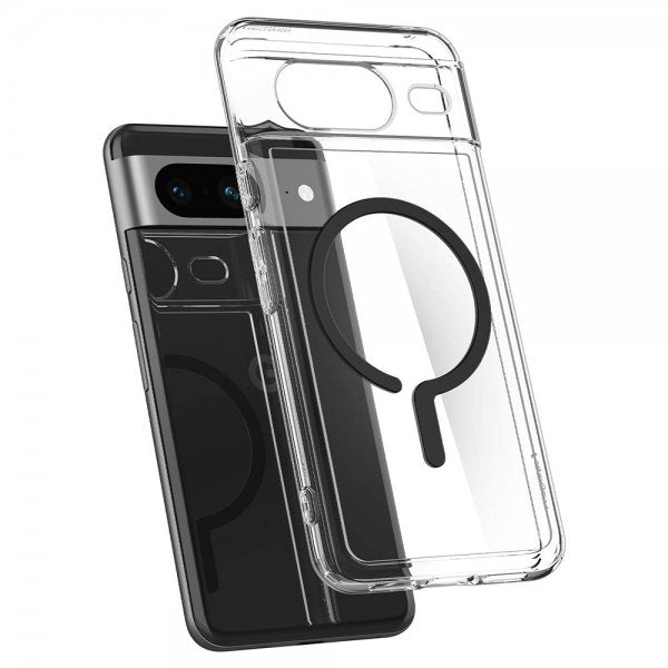 Spigen Google Pixel 8 Deksel Ultra Hybrid OneTap Ring MagFit Svart