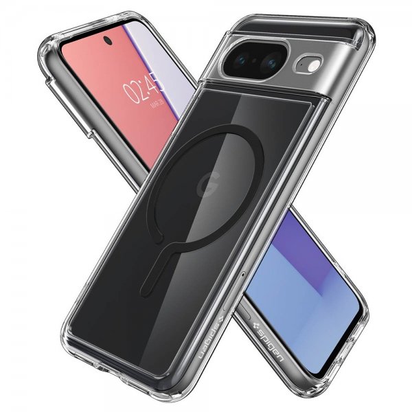 Spigen Google Pixel 8 Deksel Ultra Hybrid OneTap Ring MagFit Svart