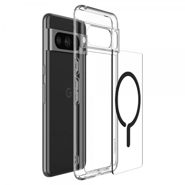 Spigen Google Pixel 8 Pro Deksel Ultra Hybrid OneTap Ring MagFit Svart