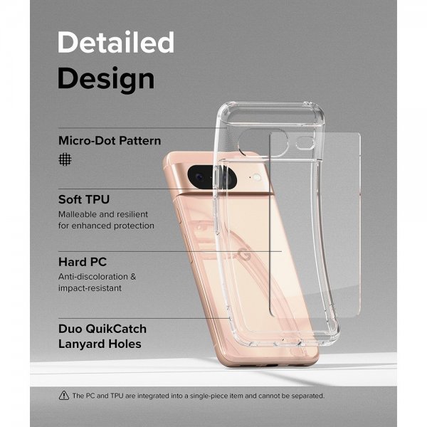 Ringke Google Pixel 8 Deksel Fusion Clear