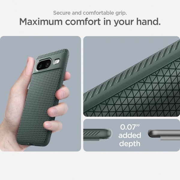 Spigen Google Pixel 8 Deksel Liquid Air Abyss Green