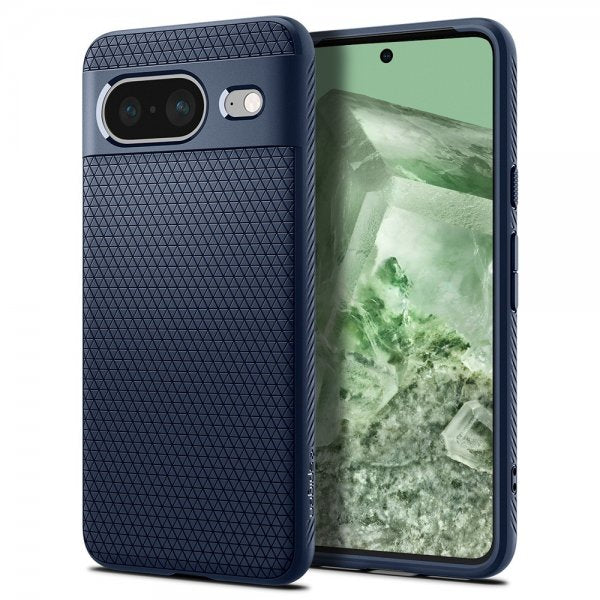 Spigen Google Pixel 8 Deksel Liquid Air Navy Blue