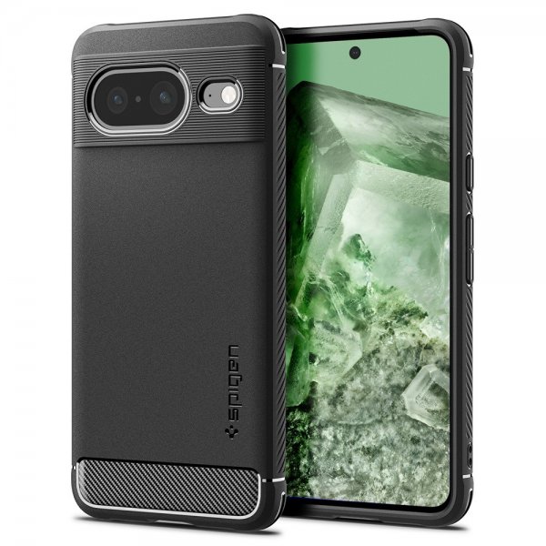 Spigen Google Pixel 8 Deksel Rugged Armor Matte Black