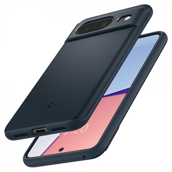 Spigen Google Pixel 8 Deksel Thin Fit Metal Slate