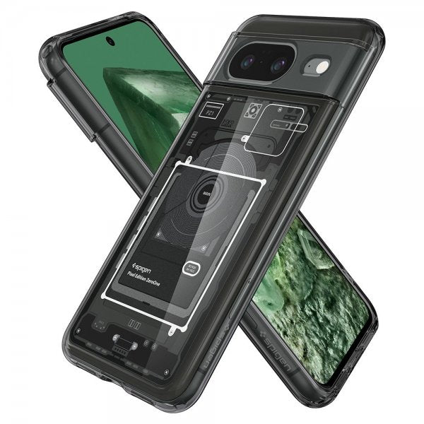 Spigen Google Pixel 8 Deksel Ultra Hybrid Zero One Svart