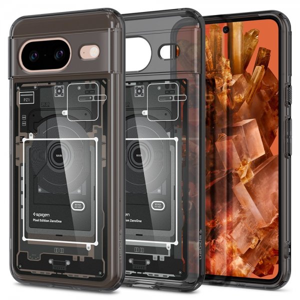 Spigen Google Pixel 8 Deksel Ultra Hybrid Zero One Svart