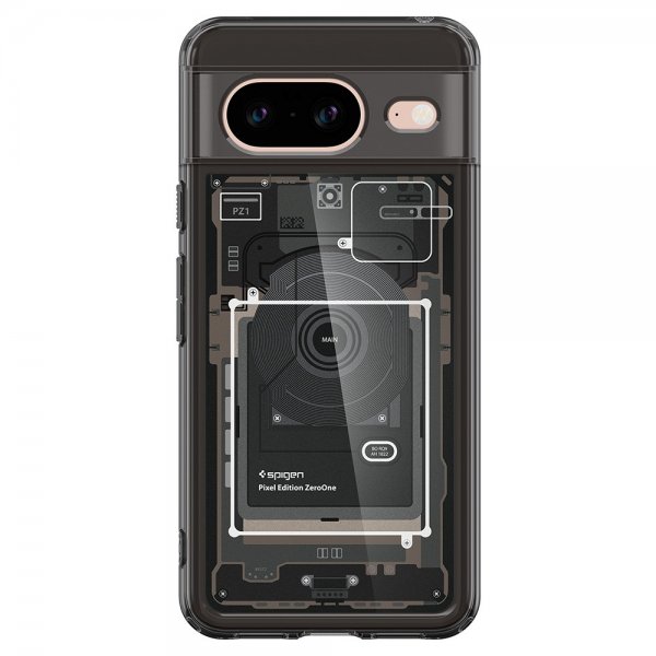 Spigen Google Pixel 8 Deksel Ultra Hybrid Zero One Svart