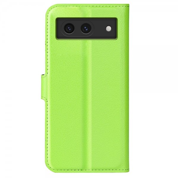 Google Pixel 8a Etui Litchi Grønn
